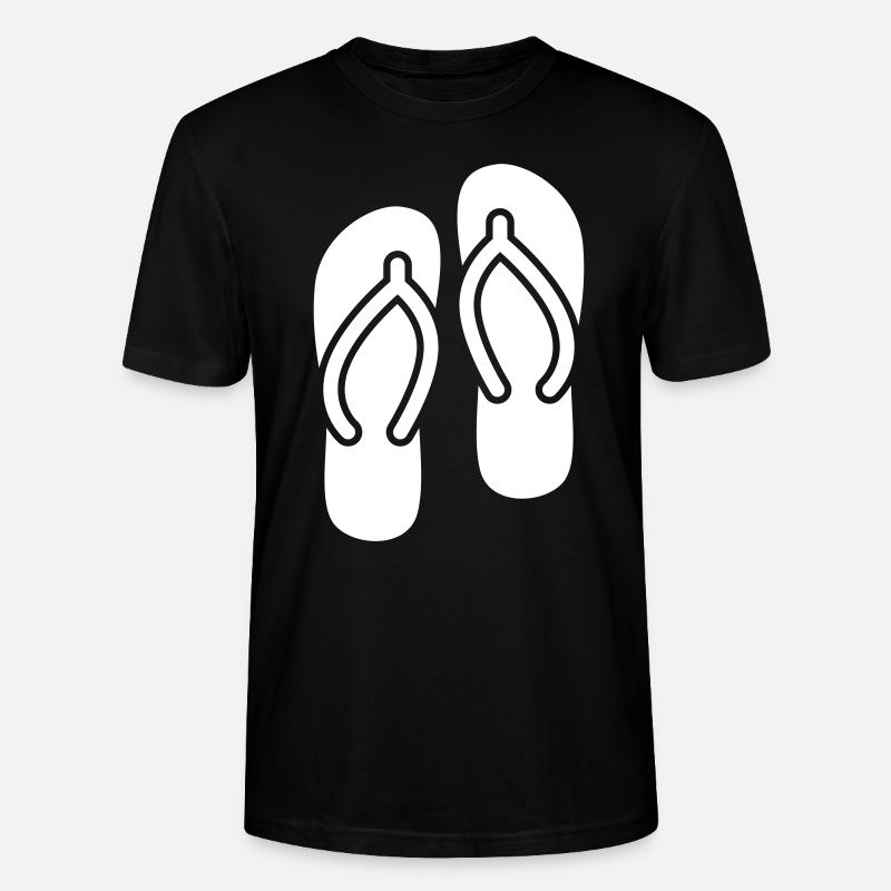 Badelatschen icon - Stanley/Stella Unisex Bio-T-Shirt CRAFTER - Schwarz