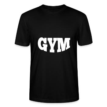 Gym Sport Kraftsport - Stanley/Stella CRAFTER Unisex Organic T-Shirt - black - Front - Alina (178cm) & Michal (187cm)