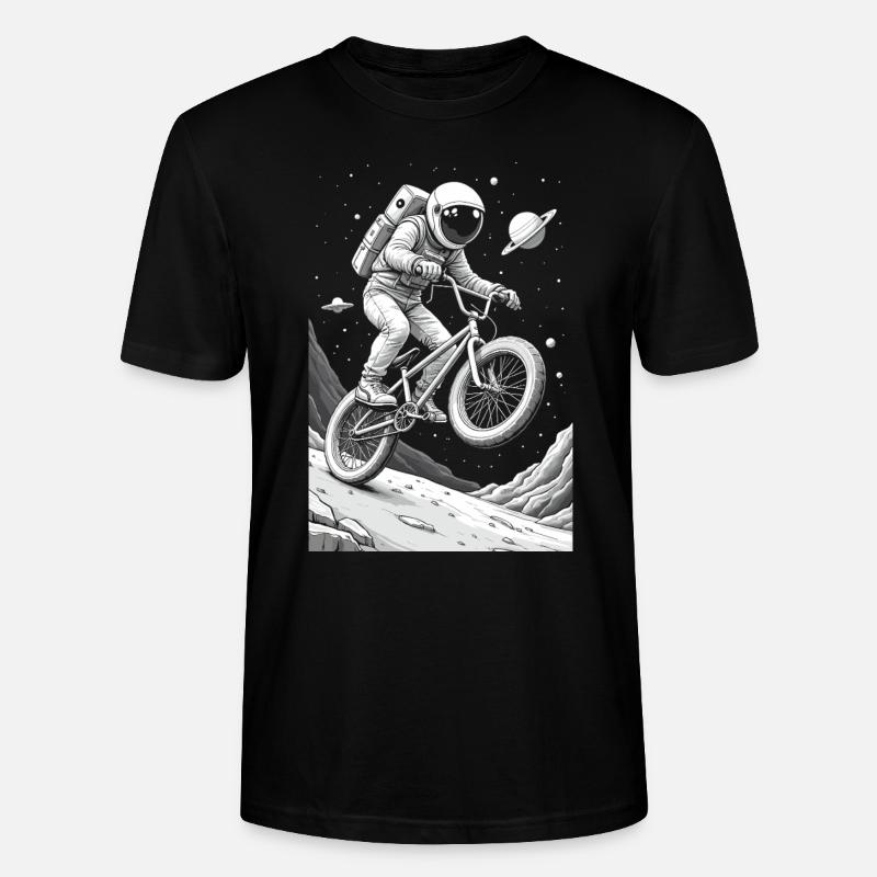 Astronaute BMX - T-shirt bio CRAFTER Stanley Stella Unisexe - noir