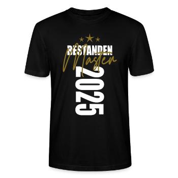 Master 2025 - Stanley/Stella Unisex Bio-T-Shirt CRAFTER - Schwarz - Vorne - Alina (178cm) & Michal (187cm)