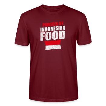 Bali Indonésie Drapeau Origine Nationalité Etat - T-shirt bio CRAFTER Stanley Stella Unisexe - bordeaux - Devant - Alina (178cm) & Michal (187cm)