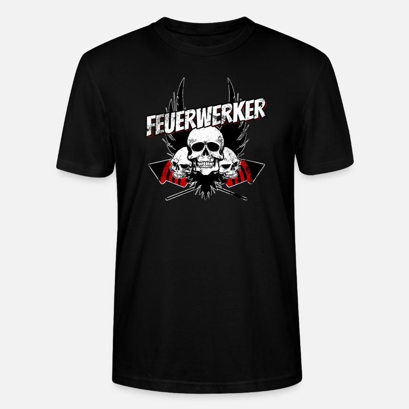 feux d'artifice 05 - T-shirt bio CRAFTER Stanley Stella Unisexe - noir