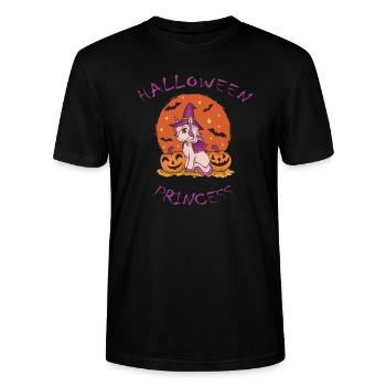 Princesse Licorne d’Halloween - T-shirt bio CRAFTER Stanley Stella Unisexe - noir - Devant - Alina (178cm) & Michal (187cm)
