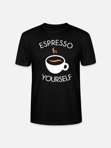 Espresso yourself - Stanley/Stella CRAFTER Unisex Organic T-Shirt - black