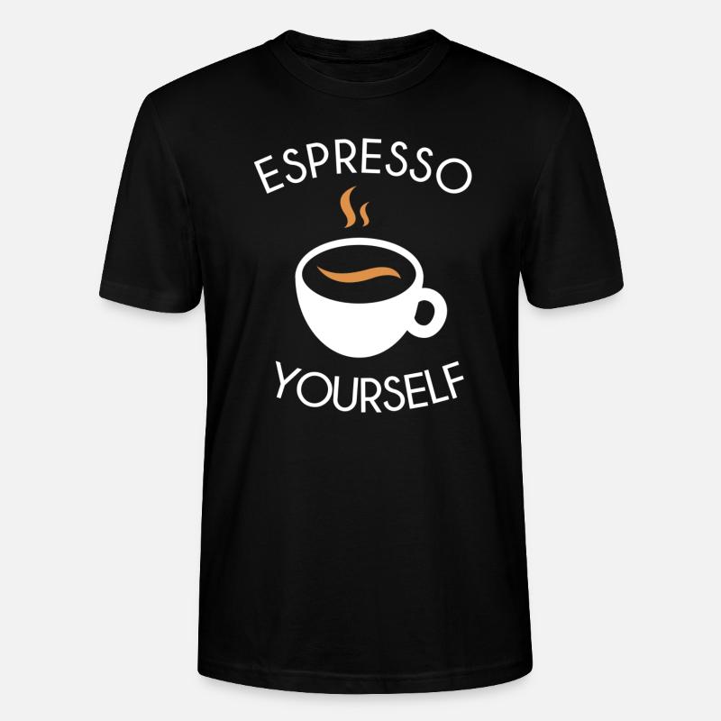 Espresso yourself - Stanley/Stella Unisex Bio-T-Shirt CRAFTER - Schwarz