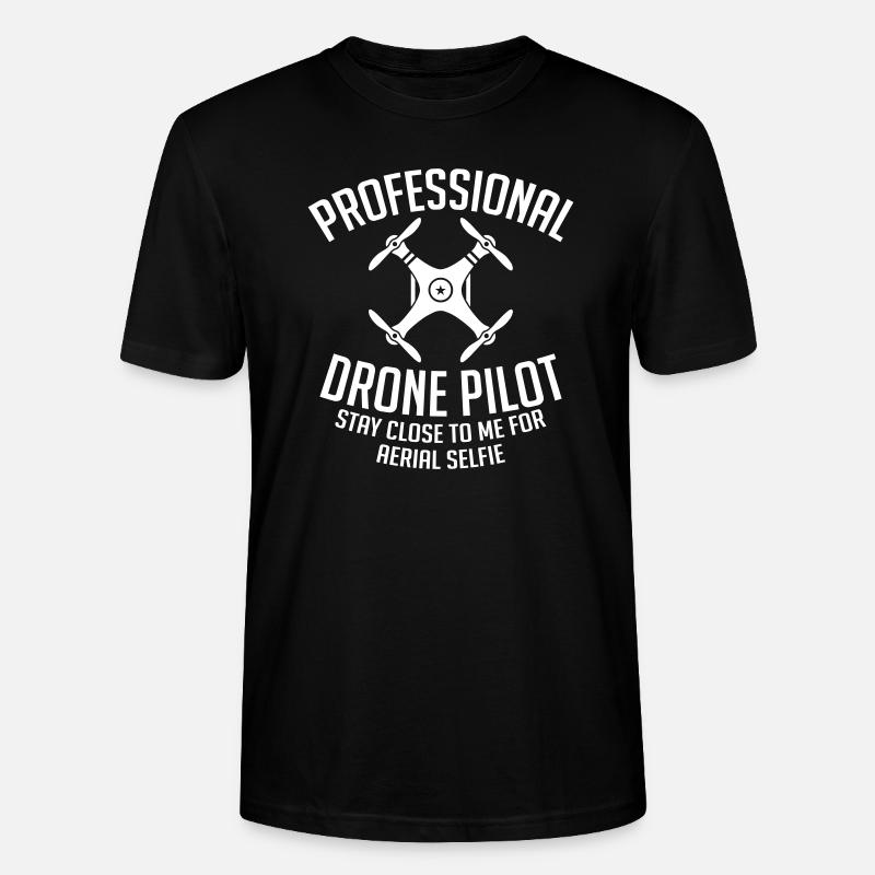 Pilote de drone professionnel - T-shirt bio CRAFTER Stanley Stella Unisexe - noir