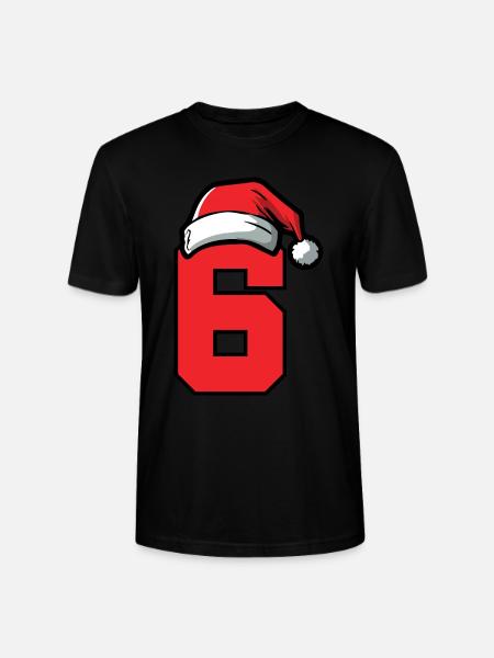 6 Numéro de Noël - T-shirt bio CRAFTER Stanley Stella Unisexe - noir