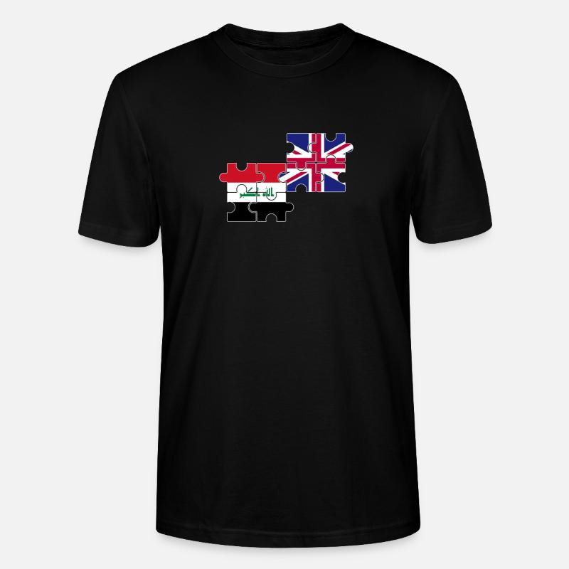 Irak UK Flagge Britisch Iraker - Stanley/Stella Unisex Bio-T-Shirt CRAFTER - Schwarz
