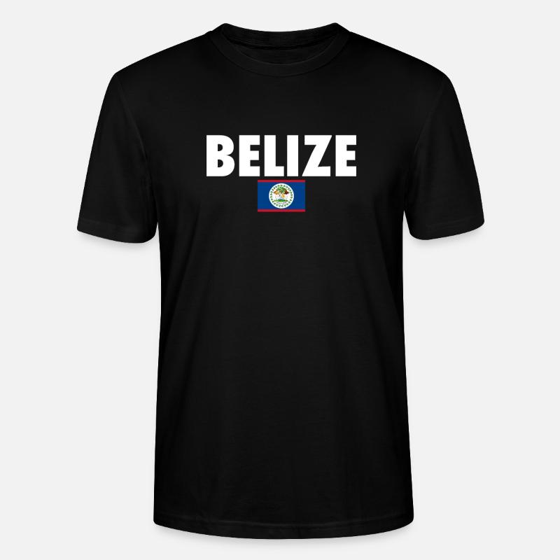 Belize Belizean Flag Belizean - Stanley/Stella CRAFTER Unisex Organic T-Shirt - black