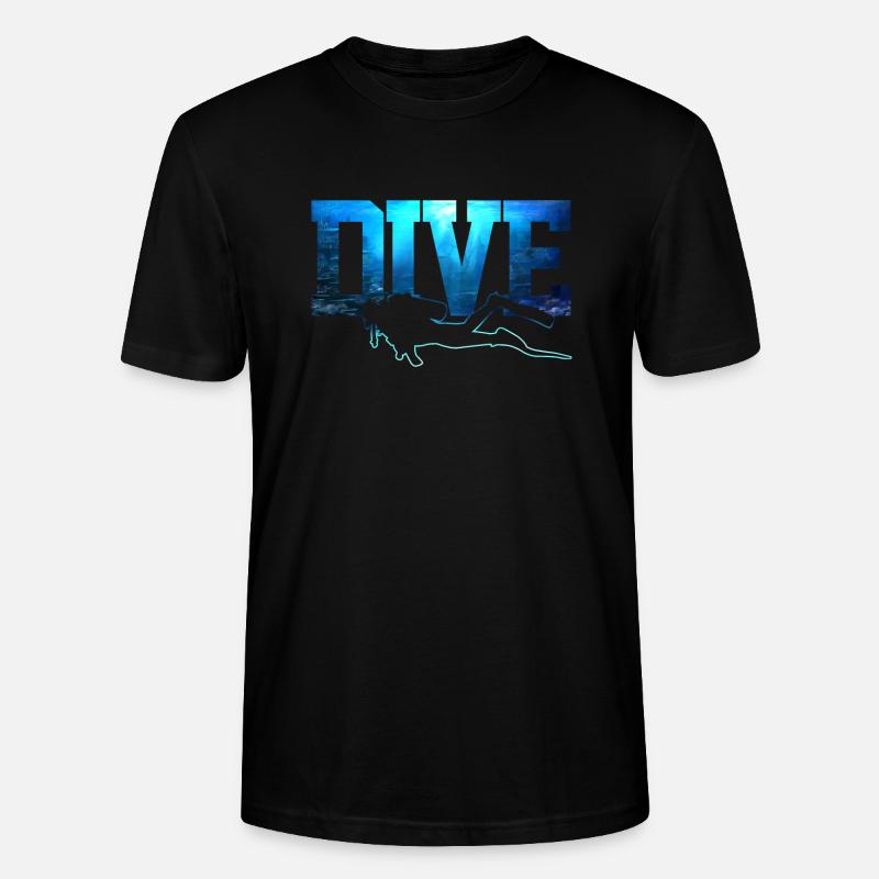 Dive - Diving Diver Gift - T-shirt bio CRAFTER Stanley Stella Unisexe - noir