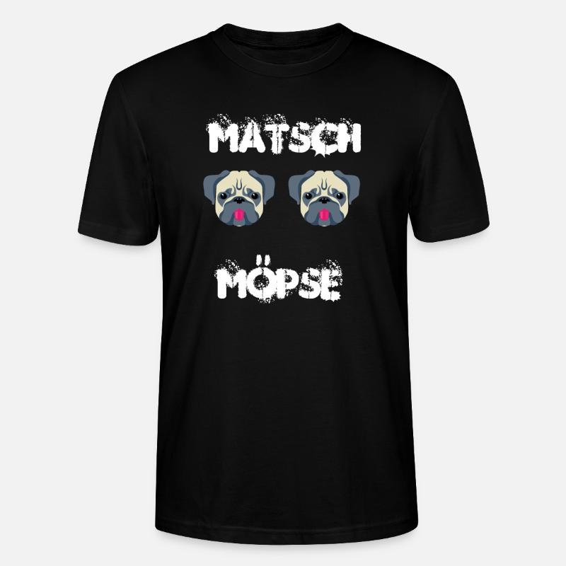 Matsch Möpse - Stanley/Stella Unisex Bio-T-Shirt CRAFTER - Schwarz