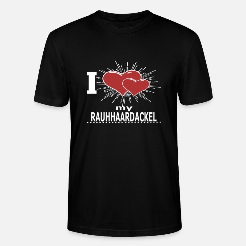 RAUHHAARDACKEL - Stanley/Stella Unisex Bio-T-Shirt CRAFTER - Schwarz