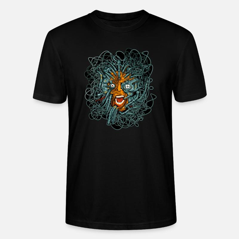 Matrix Cyber Punk - T-shirt bio CRAFTER Stanley Stella Unisexe - noir