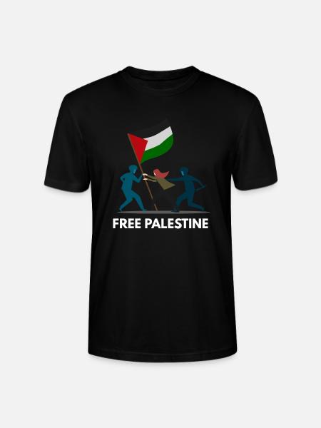 Free Palestine - Stanley/Stella CRAFTER Unisex Organic T-Shirt - black