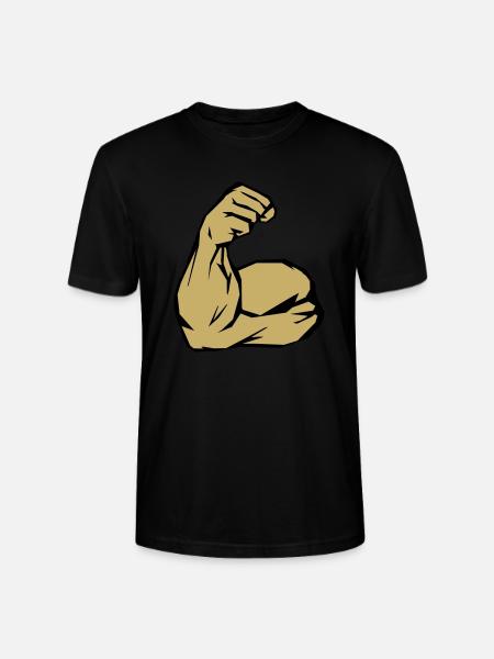 biceps - T-shirt bio CRAFTER Stanley Stella Unisexe - noir