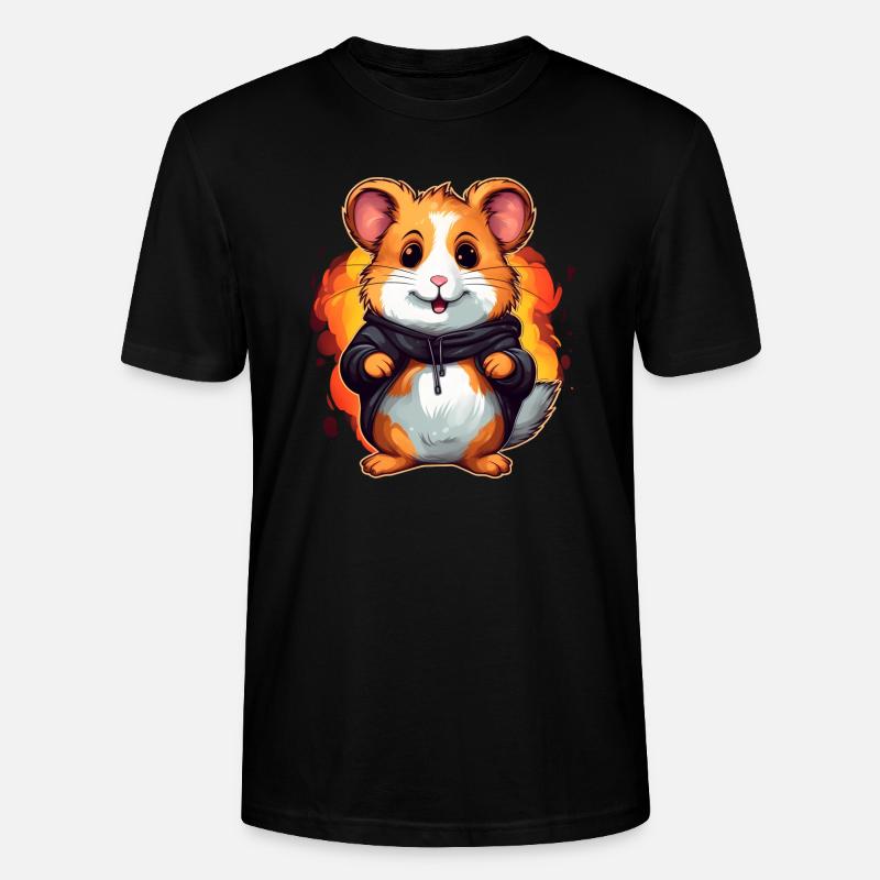 Mignon hamster - T-shirt bio CRAFTER Stanley Stella Unisexe - noir
