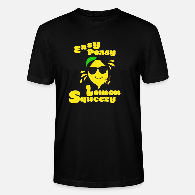 Easy Peasy Lemon Squeezy - Stanley/Stella Unisex Bio-T-Shirt CRAFTER - Schwarz