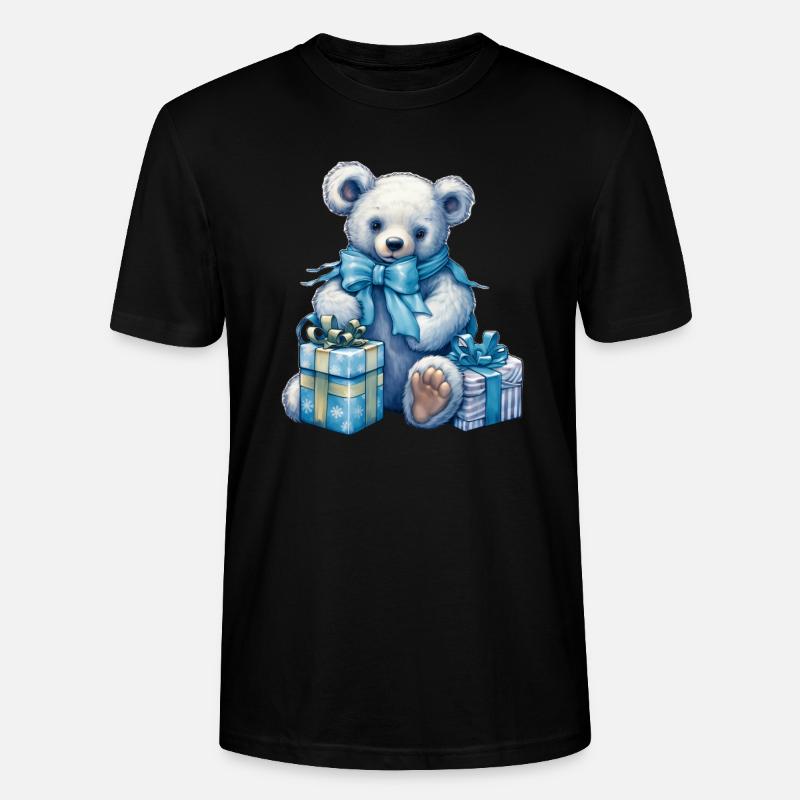blue teddy 5 - Stanley/Stella Unisex Bio-T-Shirt CRAFTER - Schwarz