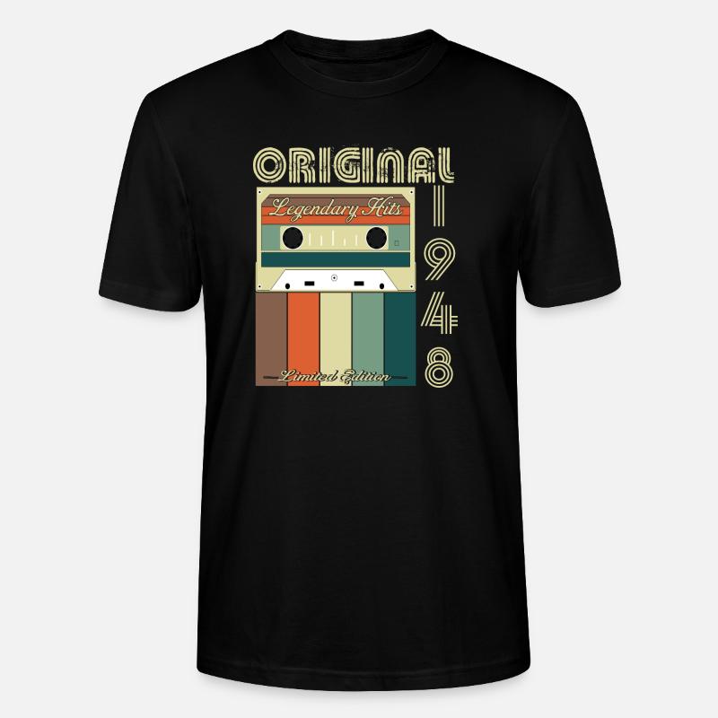 Legendäres Jubiläum 1948 - Stanley/Stella Unisex Bio-T-Shirt CRAFTER - Schwarz