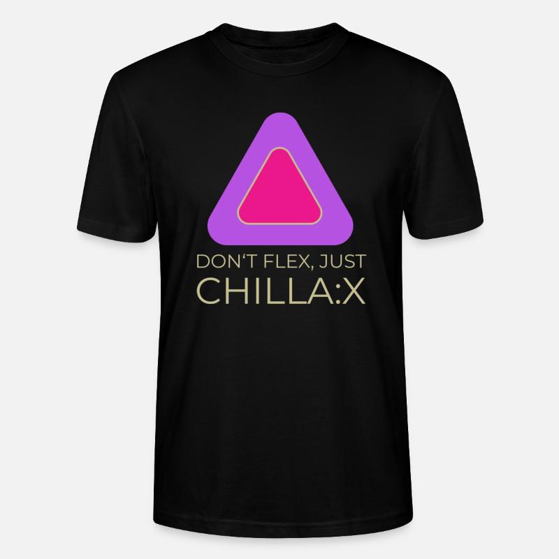 Don‘t flex, just chillax - Stanley/Stella Unisex Bio-T-Shirt CRAFTER - Schwarz