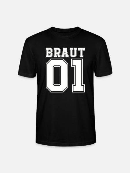 braut 01 - Stanley/Stella Unisex Bio-T-Shirt CRAFTER - Schwarz