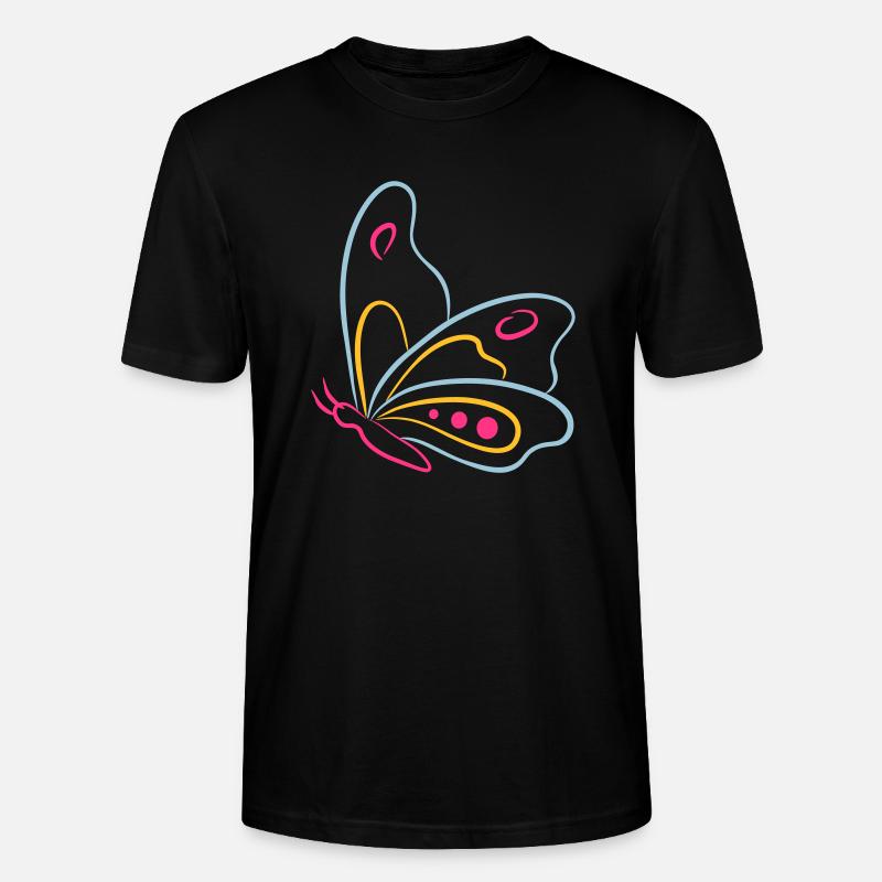 Butterfly de - Stanley/Stella Unisex Bio-T-Shirt CRAFTER - Schwarz