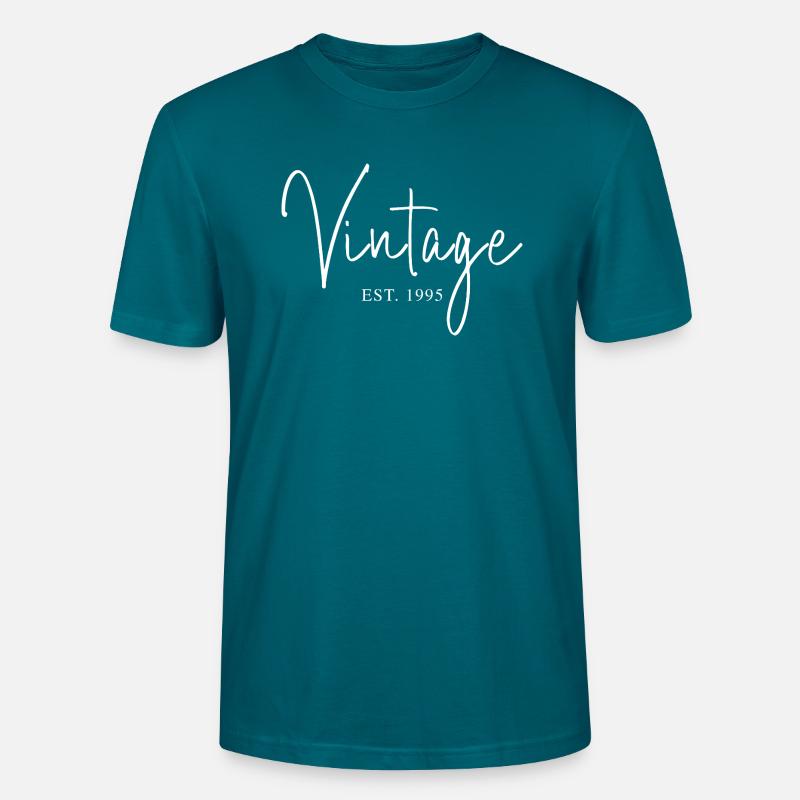 Vintage Est. 1995 Vintage Design Script Cadeau T-shirt bio CRAFTER Stanley Stella Unisexe