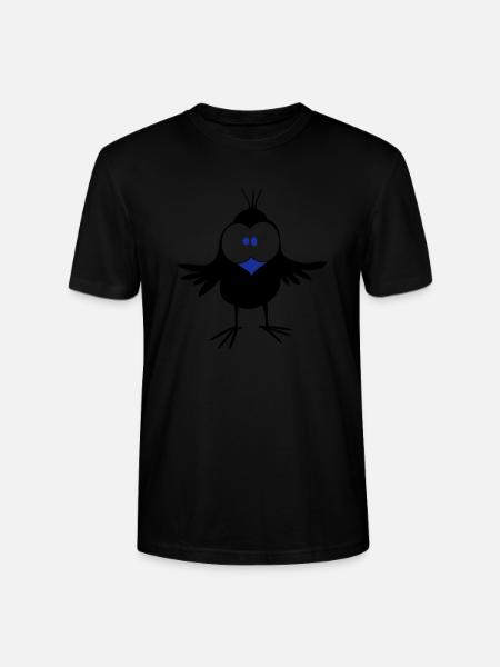 Moineau - T-shirt bio CRAFTER Stanley Stella Unisexe - noir