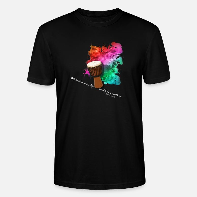 Djembe - T-shirt bio CRAFTER Stanley Stella Unisexe - noir