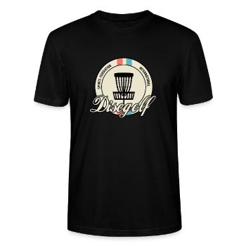 disc golf - Stanley/Stella CRAFTER Unisex Organic T-Shirt - black - Front - Alina (178cm) & Michal (187cm)