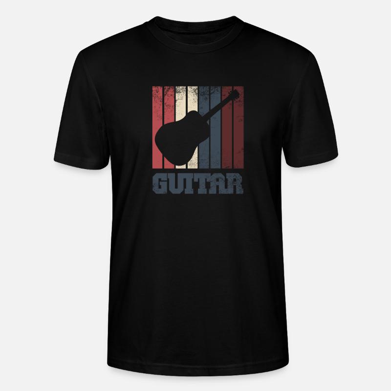 gitarre - Stanley/Stella Unisex Bio-T-Shirt CRAFTER - Schwarz