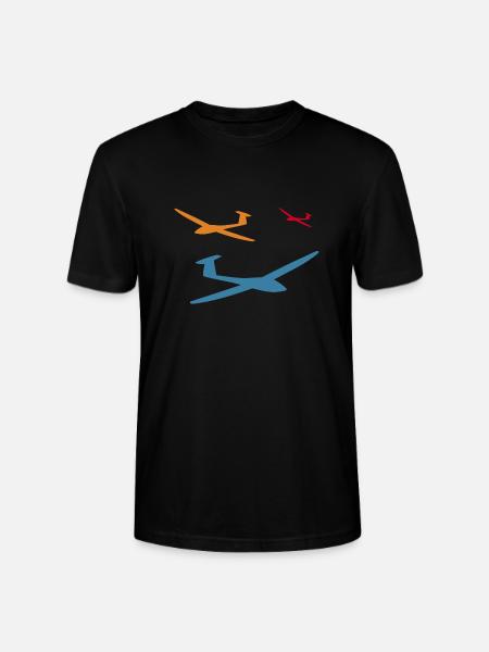 Sailplane Glider Glider - Stanley/Stella CRAFTER Unisex Organic T-Shirt - black