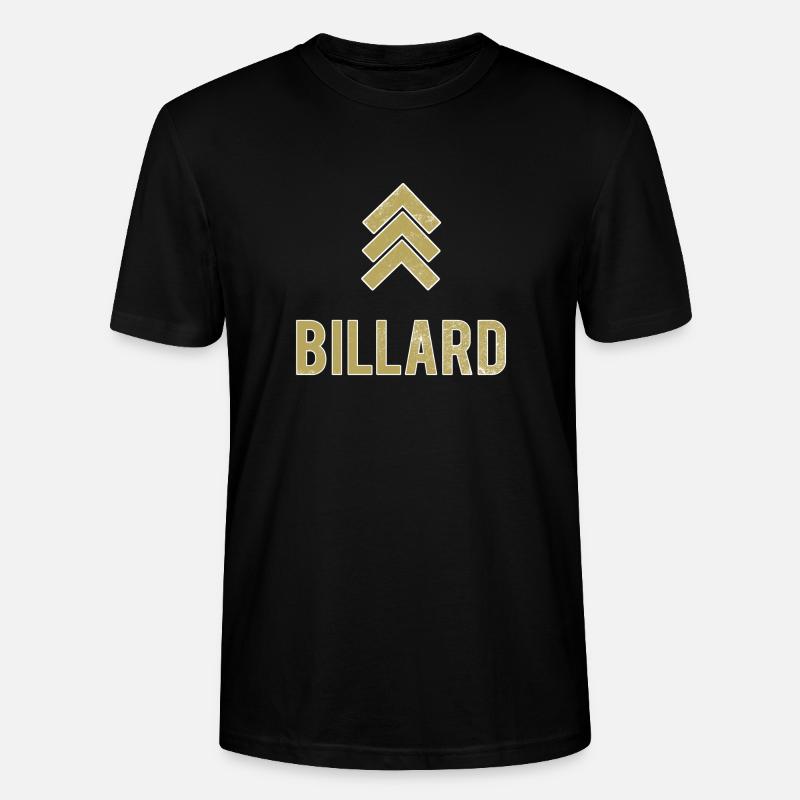 billard - T-shirt bio CRAFTER Stanley Stella Unisexe - noir
