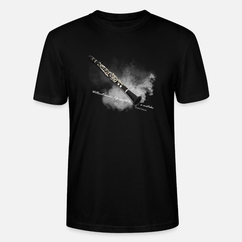 clarinette - T-shirt bio CRAFTER Stanley Stella Unisexe - noir