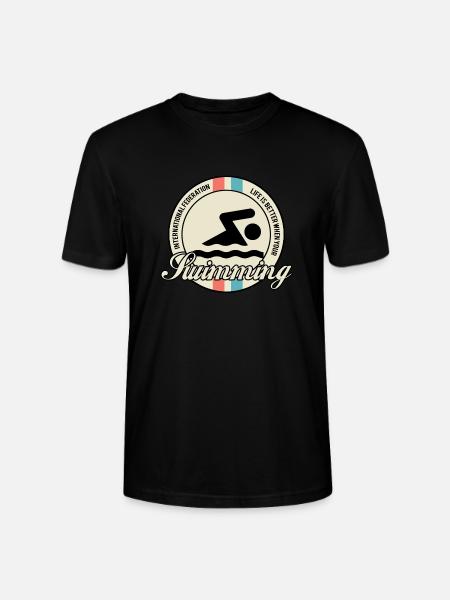 swimming - Stanley/Stella Unisex Bio-T-Shirt CRAFTER - Schwarz