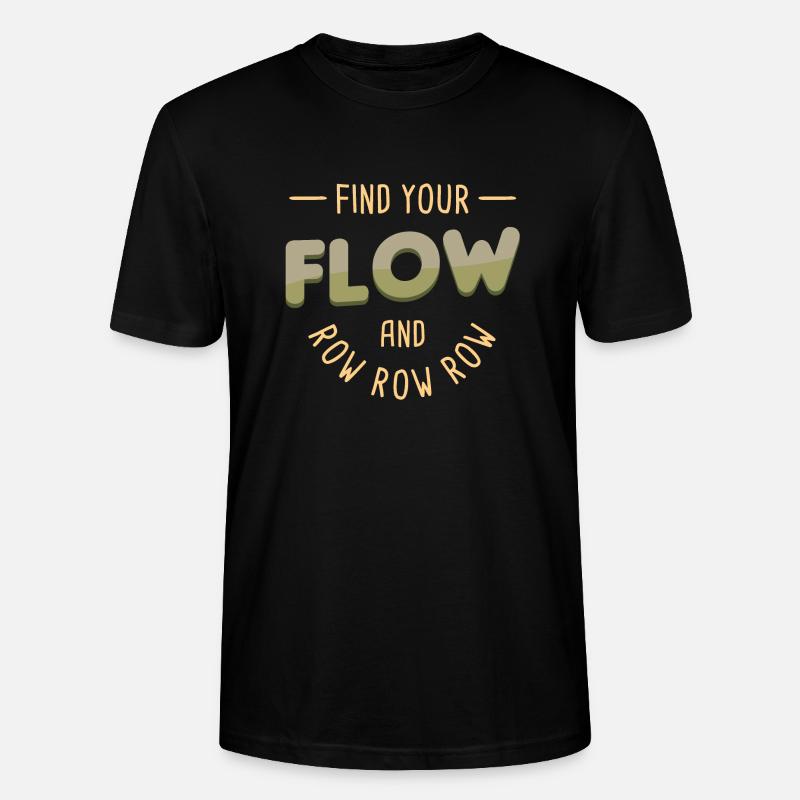 Row Row Row - Stanley/Stella CRAFTER Unisex Organic T-Shirt - black
