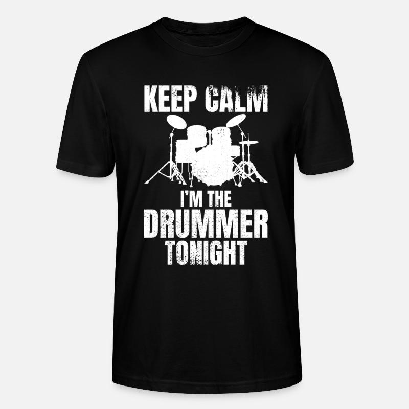 Ich bin heute Abend der Schlagzeuger - Stanley/Stella Unisex Bio-T-Shirt CRAFTER - Schwarz