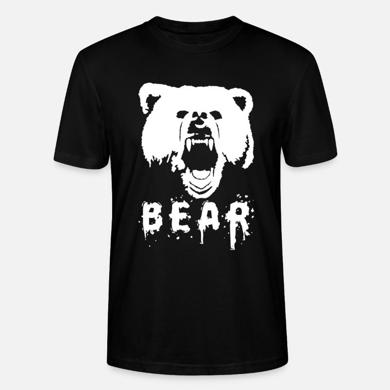 Bär - Stanley/Stella Unisex Bio-T-Shirt CRAFTER - Schwarz