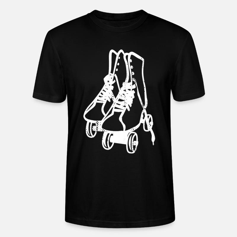 Retro Rollschuhe - Stanley/Stella Unisex Bio-T-Shirt CRAFTER - Schwarz
