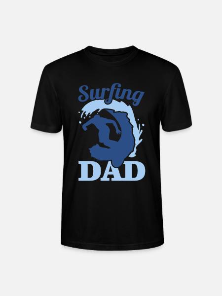 Surfer father - Stanley/Stella CRAFTER Unisex Organic T-Shirt - black