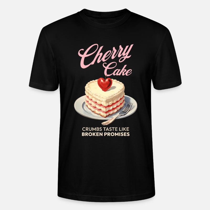 Kirschen Kirschkuchen Backen Geschenk - Stanley/Stella Unisex Bio-T-Shirt CRAFTER - Schwarz