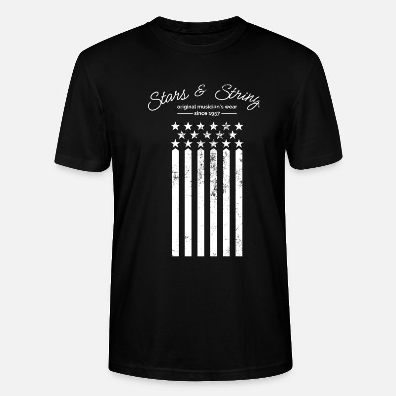Stars and Strings - Stanley/Stella Unisex Bio-T-Shirt CRAFTER - Schwarz