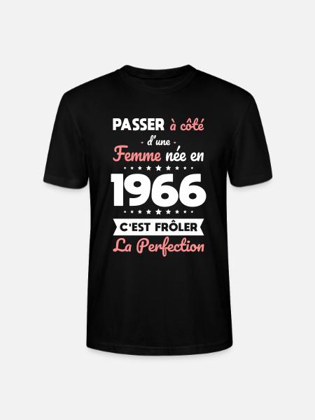 Geboren 1966 – Perfektion nahe - Stanley/Stella Unisex Bio-T-Shirt CRAFTER - Schwarz