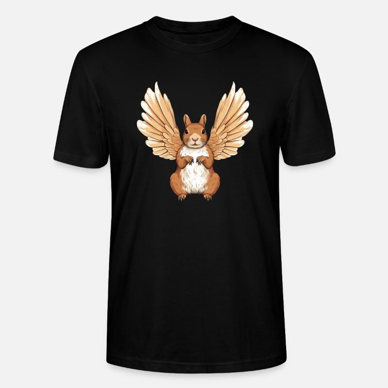 Süßes Hasen-Engel-Design - Stanley/Stella Unisex Bio-T-Shirt CRAFTER - Schwarz