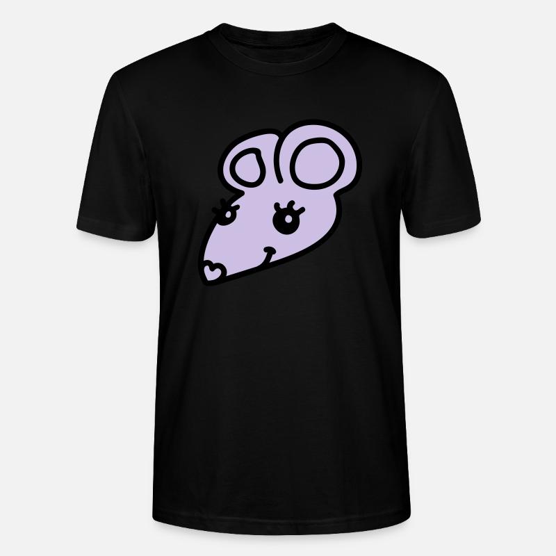 Souris mignonne - T-shirt bio CRAFTER Stanley Stella Unisexe - noir