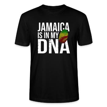 Jamaica - Stanley/Stella CRAFTER Unisex Organic T-Shirt - black - Front - Alina (178cm) & Michal (187cm)