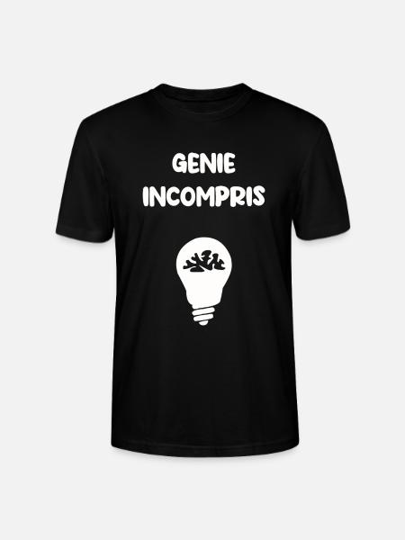 Génie incompris - T-shirt bio CRAFTER Stanley Stella Unisexe - noir