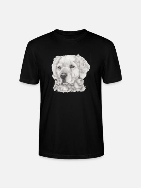 Golden Retriever - Stanley/Stella CRAFTER Unisex Organic T-Shirt - black