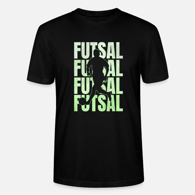 Futsal Hallenfussball Geschenk - Stanley/Stella Unisex Bio-T-Shirt CRAFTER - Schwarz