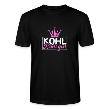 Kohlkönigin Geschenk - Stanley/Stella Unisex Bio-T-Shirt CRAFTER - Schwarz - Vorne - Alina (178cm) & Michal (187cm)